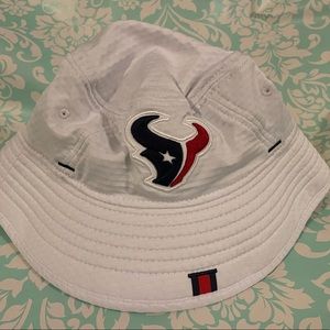 MENS NEW ERA  HOUSTON TEXANS 100TH YEARS TRAINING BUCKET SZ SMALL / MEDIUM